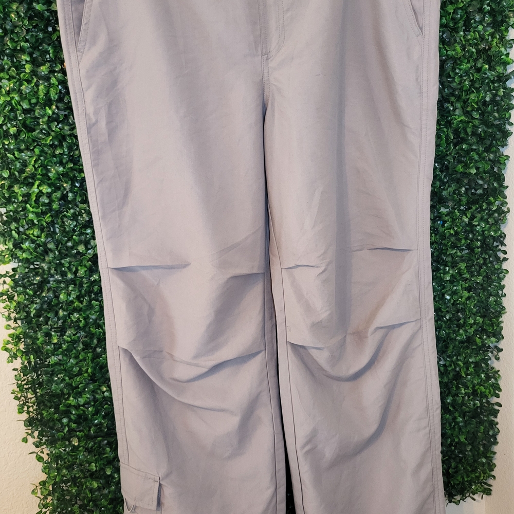 Charlotte Russe Gray Wide Leg Pants Relaxed Fit